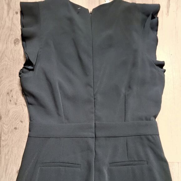 dRA By Anthropologie Kaia Wide Leg Crop Dark Green Jumpsuit Size S - Picture 7 of 9